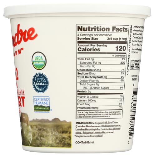 6% Double Cream Top Yogurt, 24 Ounce
