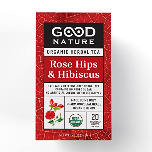 Good Nature Organic Rose Hips & Hibiscus Tea, 1.76 Ounce