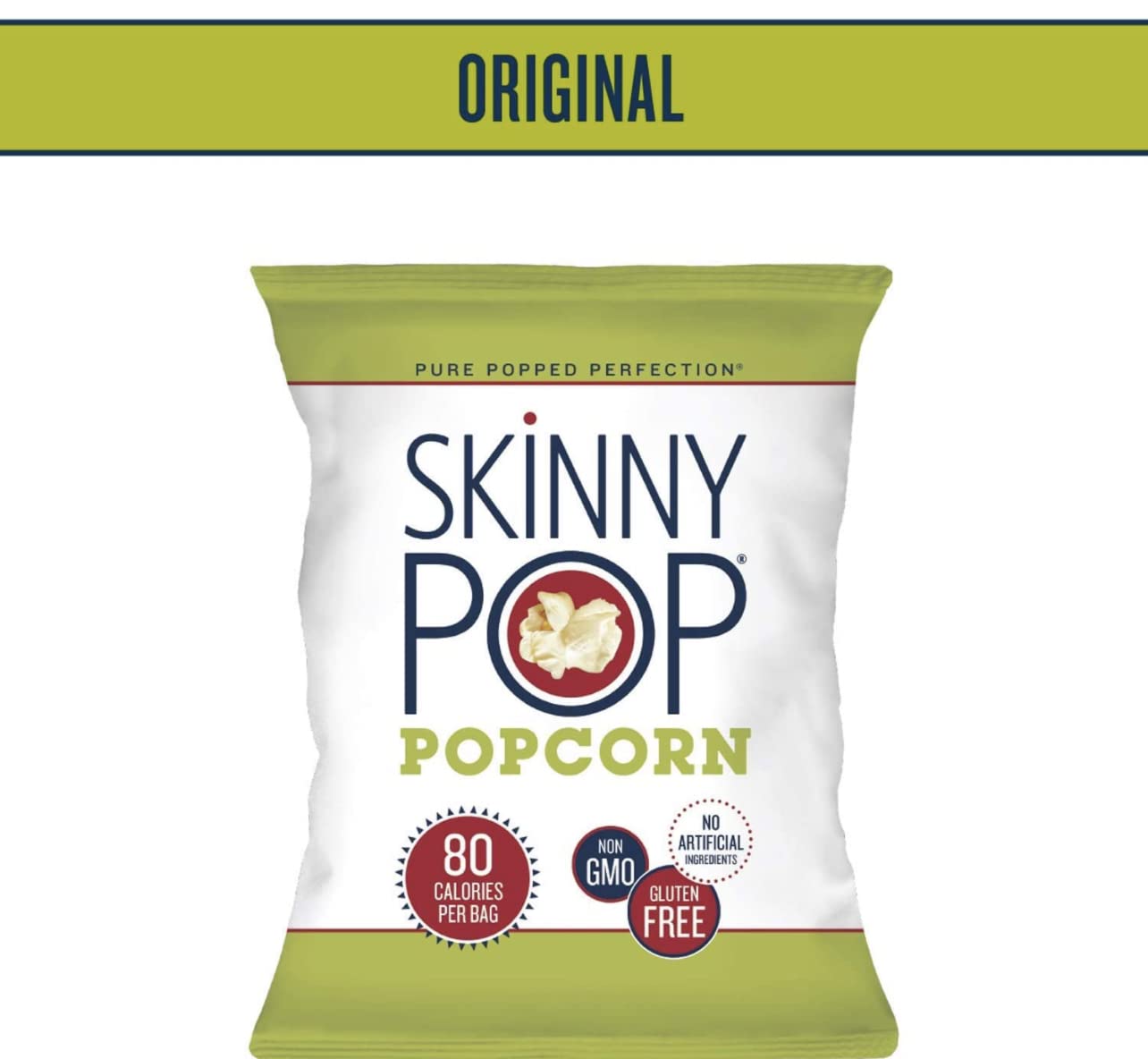 CNJ DELIVERS LLC Skinny Pop Variety Pack - Sweet & Salty Kettle, White Cheddar, Original - 12 Count Individual Bags