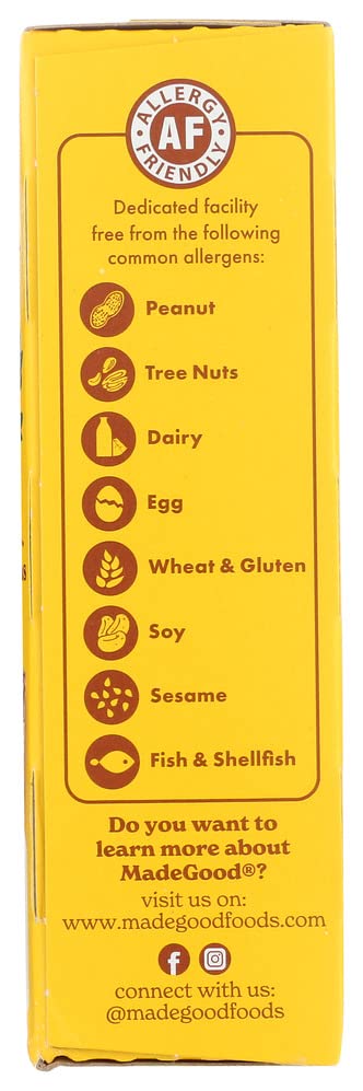 MadeGood Chocolate Banana Granola Bars, 6 Healthy Snack Bars, 0.85 oz