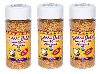 Organic Garlic Gold Nuggets, Crunchy Roasted Garlic Seasoning Granules, Sodium Free no MSG Free, Vegan Keto Paleo Friendly Food,