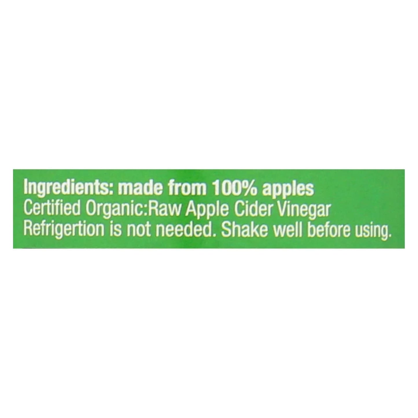 ZOE Apple Cider Vinegar, 17 Fl Oz, Natural Ingredients, Pack of 1
