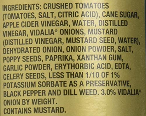 Braswells Vidalia Onion Tomato Dressing, Small-Batch, 12 Fl Oz (Pack of 6), Made in USA, Since 1946