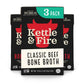 Kettle & Fire Beef Bone Broth, Keto & Paleo, Gluten Free, 16.9 Fl Oz (Pack of 3)