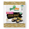 gimMe Sushi Nori 100% Organic Roasted Seaweed 50 Sheets in Resealable container, 50 count (Pack of 1)