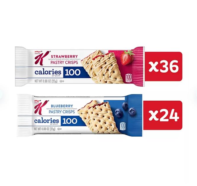 Special K Pastry Crisps, Strawberry And Blueberry (60 Ct.)