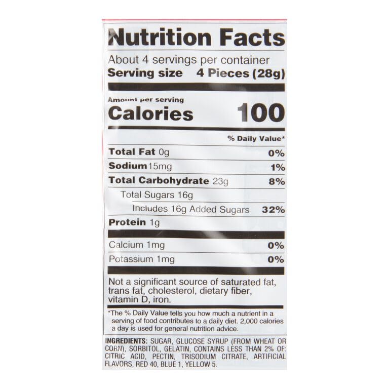 Watermelon Gummi Candy - 4Oz. (Pack Of 3) Bite-Sized Share Size Peg Bags, Watermelon Flavor For Halloween, Christmas And More In