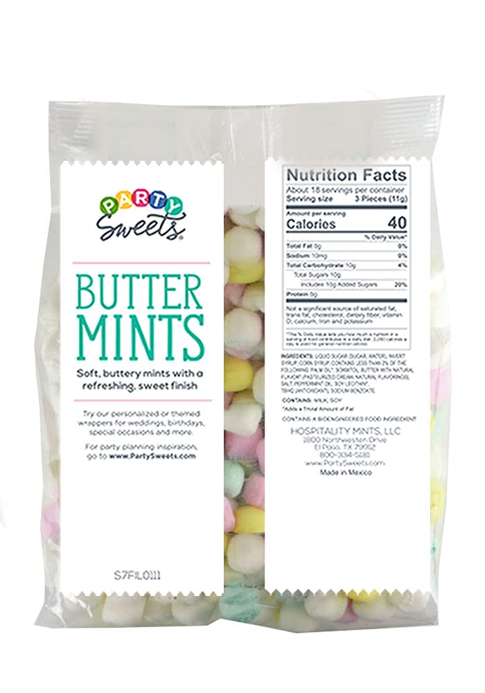 Party Sweets Assorted Pastel Buttermints, 14 Ounce, Appx. 100 Pieces From Hospitality Mints