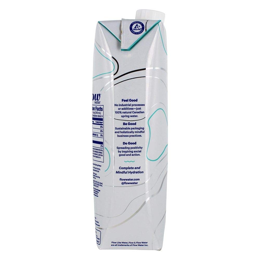 Flow Alkaline Spring Water, 100% Naturally Alkaline, 1L (33.8 Fl Oz)