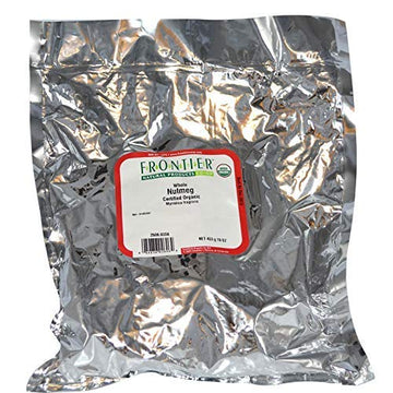 One 1Lb Nutmeg Whole Organic (Frontier)