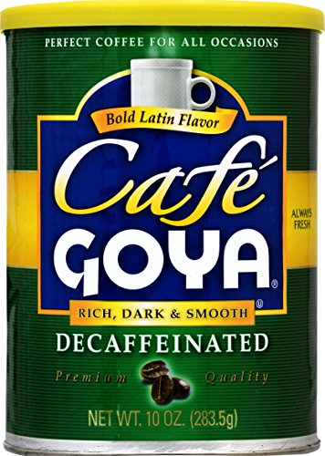 Goya Foods Decaffeinated Espresso Coffee  10 Ounce Can (Pack of 12)