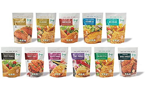 Pereg Mexican Bread Crumbs (12 Oz) - Mexican Flavor Seasoned Bread Crumbs - Bread Crumbs For Coating & Stuffing - Coat Burger, S