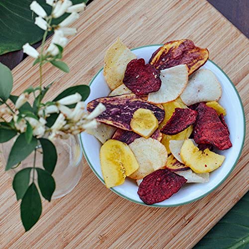 Kiwa Healthy Veggie Chips - Vegetable Snacks For Kids & Adults - Exotic Chips With Plantain, Beet, Parsnip, Cassava, Sweet Potat