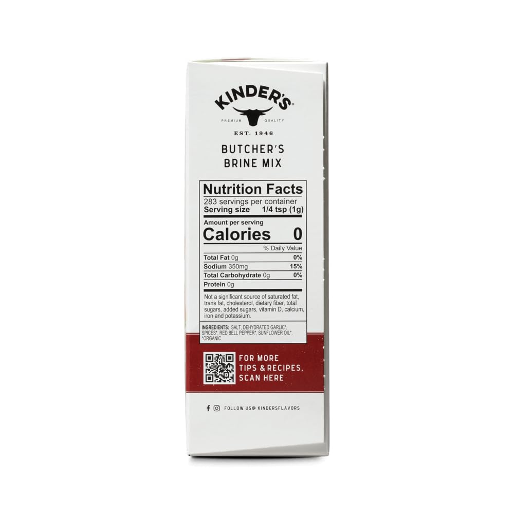 Kinder's Butcher's Brine and Rub Kit, Includes Buttery Poultry Rub, Butcher's Master Brine Mix and Heavy Duty Brine Bag for up t
