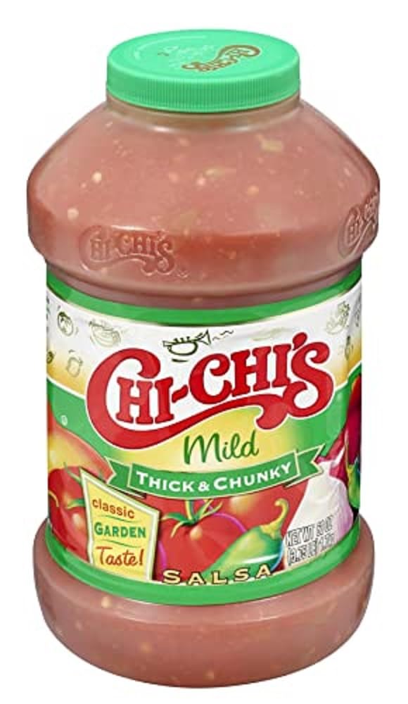 CHI-CHIS Thick and Chunky Salsa Mild, 60 oz, Red, Pack of 1