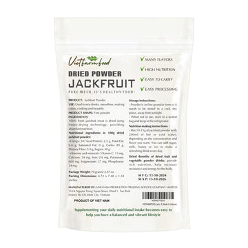 Jackfruit Powder 2.47 Oz (70G) Vietfarmfood: Freeze-Dried Extracted From 100% Pure, Sugar-Free. Used To Mix Mixed Drinks Fresh F