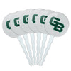 University of Wisconsin - Green Bay Secondary Logo Cupcake Picks Toppers Decoration Set of 6