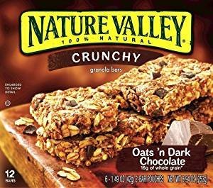 Nature Valley Crunchy Granola Bars, Oats N Dark Chocolate, 6 Count (Pack of 3)
