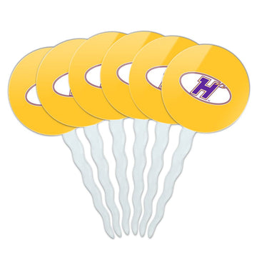 Hunter College Secondary Logo Cupcake Picks Toppers Decoration Set of 6