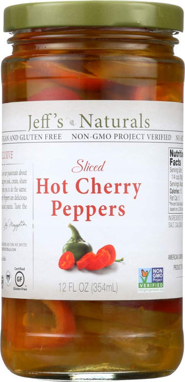 Jeff s Natural Jeff s Natural Hot Cherry Pepper - Hot Cherry Pepper - Case of 6 - 12 oz.