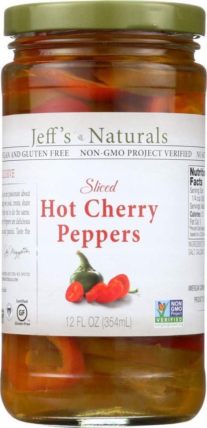 Jeff s Natural Jeff s Natural Hot Cherry Pepper - Hot Cherry Pepper - Case of 6 - 12 oz.