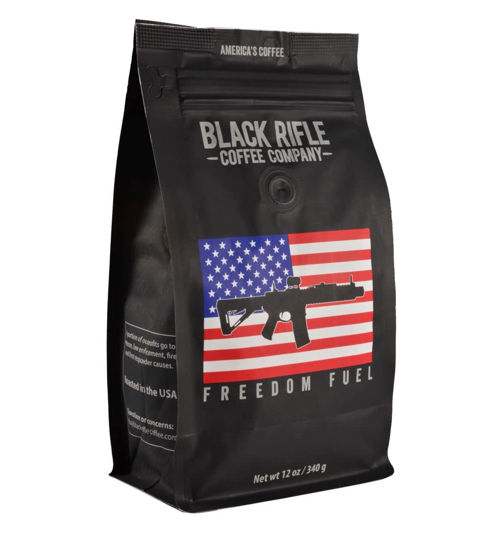 Black Rifle Coffee Company Freedom Fuel Dark Roast Ground Coffee 12 OZ Bag