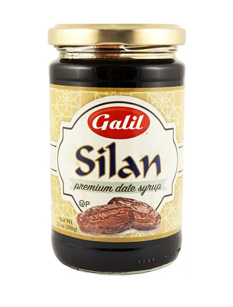 Galil Premium Silan Date Syrup, Kosher & Halal, 12.3 Ounce, Medjool Dates