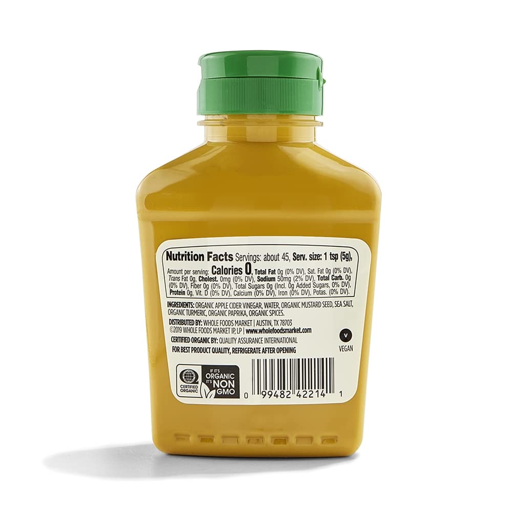 365 by Whole Foods Market, Organic Yellow Mustard, 8 Ounce