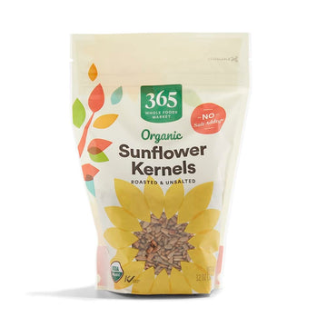 365 by Whole Foods Market, Organic Roasted Unsalted Sunflower Kernals, 12 Ounce