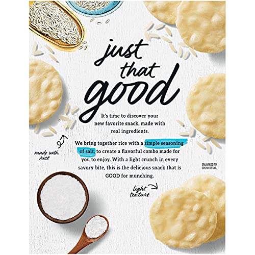Good Thins Simply Salt Rice Snacks Gluten Free Crackers, 3.5 oz (Pack of 3)