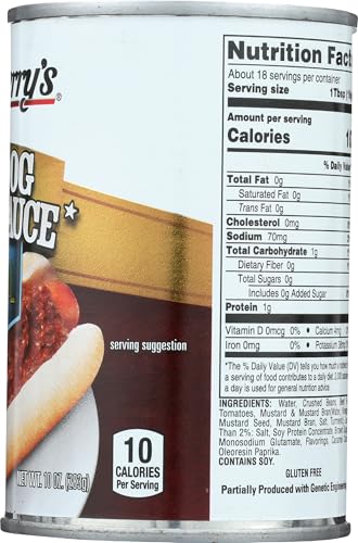 Castleberrys Hot Dog Chili Sauce, Original, Gluten Free, 10 Ounce (Pack of 10)