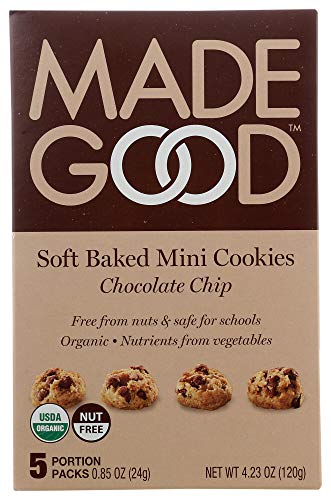MADEGOOD Organic Chocolate Chip Soft Baked Mini Cookies 5ct, 0.85 OZ