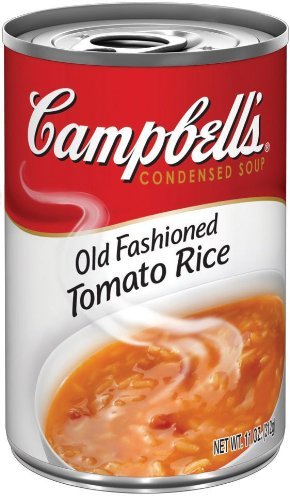 Campbell'S, Condensed Old Fashioned Tomato Rice Soup, 11Oz Can (Pack Of 6)