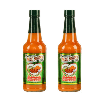 Marie Sharps Mild Habanero Pepper Sauce, 10 oz | Belizean Hot Sauce with a Gentle Kick | All-Natural Ingredients [Pack of 2]