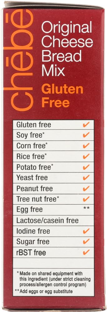 Chebe Bread Original Cheese Bread Mix, Gluten Free,7.5 Oz Bags,2 Pack