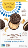 Simple Mills cocoa cashew crAme Sandwich cookies - gluten Free, Vegan, Healthy Snacks, 67 Ounce (Pack of 1)