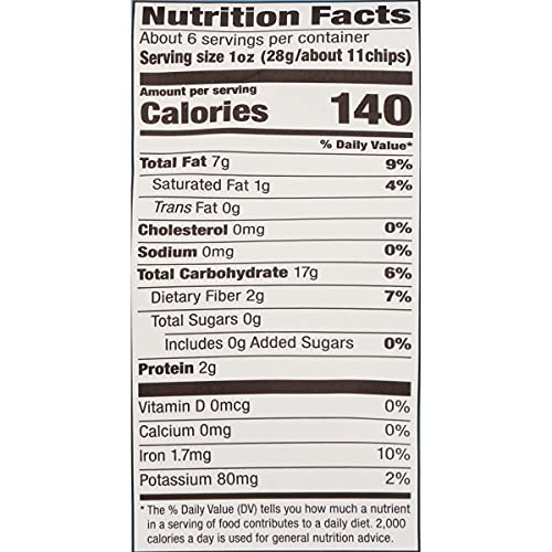 Garden Of Eatin' Tortilla Chips, Unsalted, Blue Corn, 5.5 Oz (Pack Of 12)