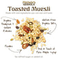 Micheles Granola - Toasted Muesli - Handmade Non-GMO Whole Grain Oats - Free of Gluten, Soy, Wheat, Dairy, Added Oils & Refined
