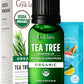 Gya Labs Australian Organic Tea Tree Oil For Skin - 100% Natural Tea Tree Oil For Hair - Tea Tree Oil For Face - Tea Tree Essent