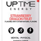 UPTIME Energy Drink, Strawberry Dragon Fruit, 12 Pack, Zero Sugar, 142mg Natural Caffeine, 12 fl oz Cans