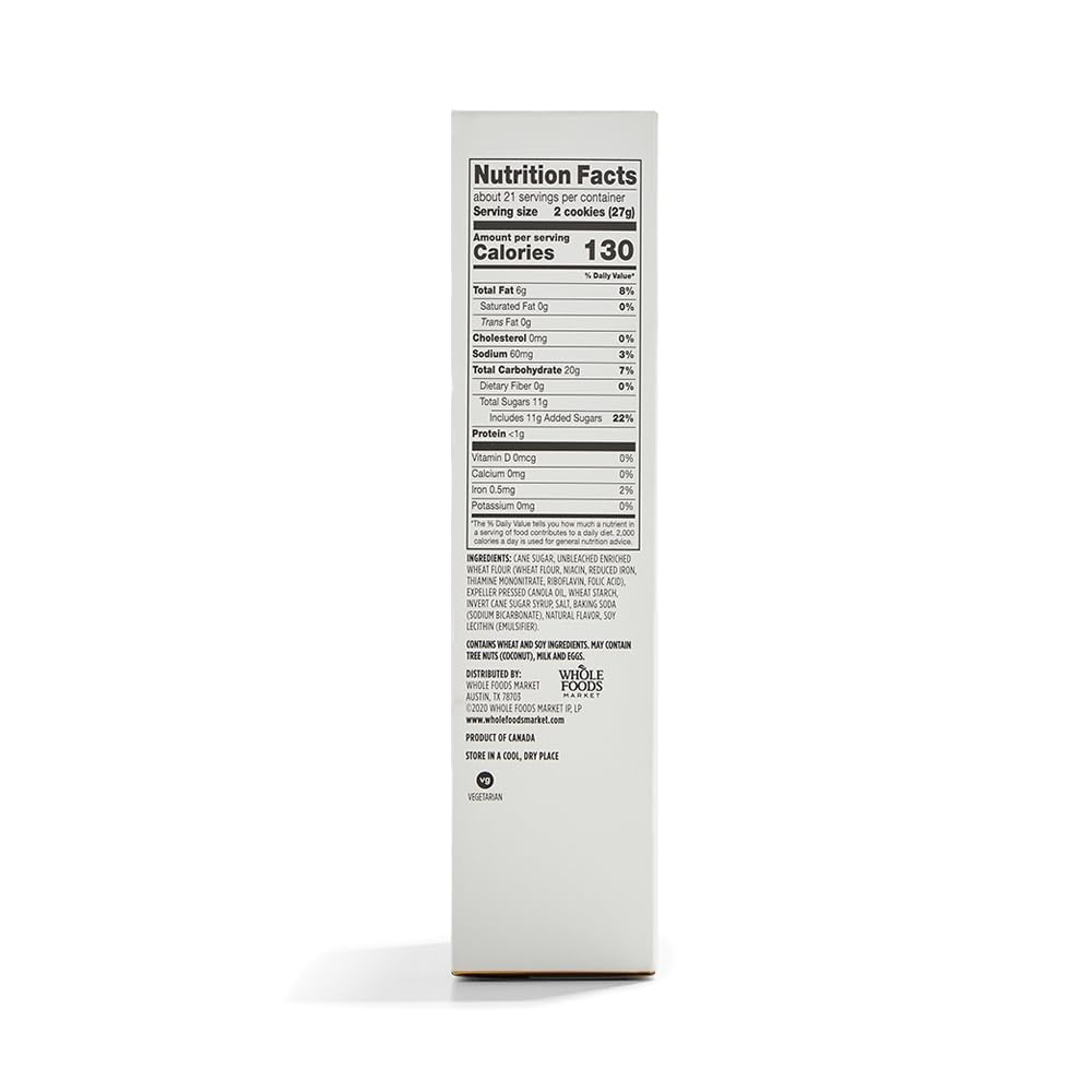 365 by Whole Foods Market, Vanilla Sandwich Creme Cookies, 20 Ounce