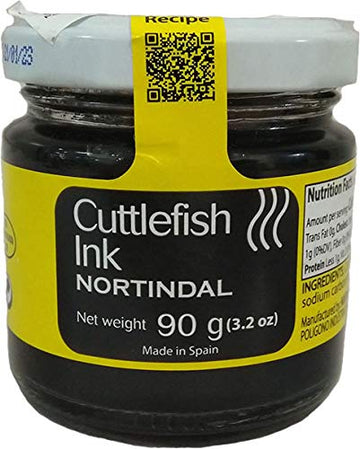 Nortindal | Cuttlefish Ink  Tinta de Sepia  Nero di Seppia | 90grs./3.20z. | Pack of 1