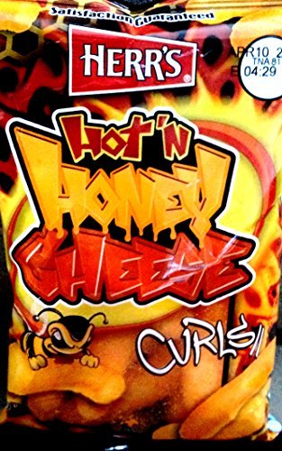 Herr's - HOT & HONEY CHEESE CURLS, Pack of 42 bags by Herr's