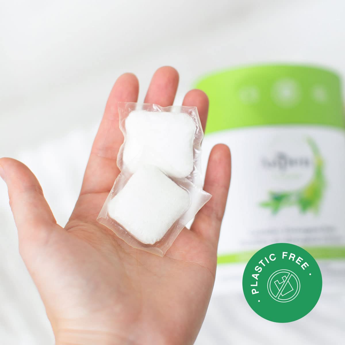 Eucalyptus Laundry Pods By Aspenclean, New And Improved Packaging, Zero Plastic, Vegan, Hypoallergenic Natural Laundry Detergent