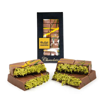 Granada Dubai Chocolate Kunafa Pistachio (The Original), 6oz - 170 grams - Imported from DUBAI UAE, Ideal Gift for all Occasions