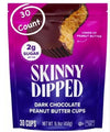 Skinny Dipped Cups, Dark Chocolate Peanut Butter 30 Count plus vslo sticker