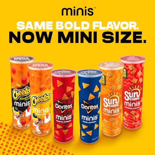 Cheetos Minis Canisters, Flamin' Hot, 3.625 Ounce (Pack Of 6)