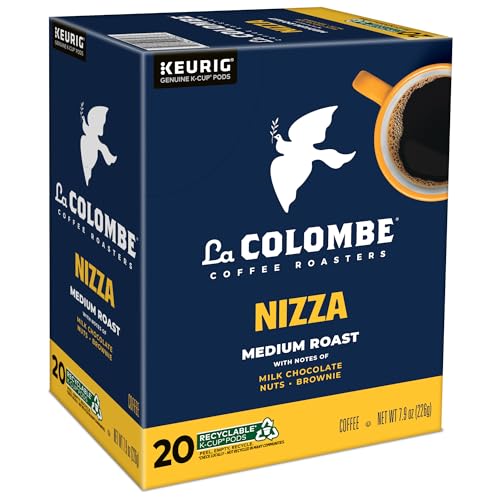La Colombe Coffee Roasters Nizza Medium Roast Coffee, Single Serve Keurig K-Cup Pods, 20 Count Box (Pack of 2)
