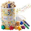 BONNIE AND POP - Birthday Gift Basket | Birthday Cookies, Sweets, Candy, Cake Flavors | Tin Spins, Plays Music Happy Birthday | 