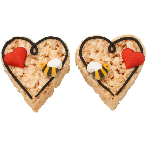 Black And Yellow Bumble Bee Edible Sugar Cake Toppers, 24 Count